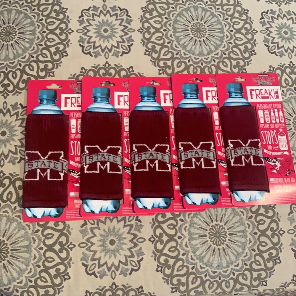Mississippi State Freakers. Fits any size bottle! Brand new!